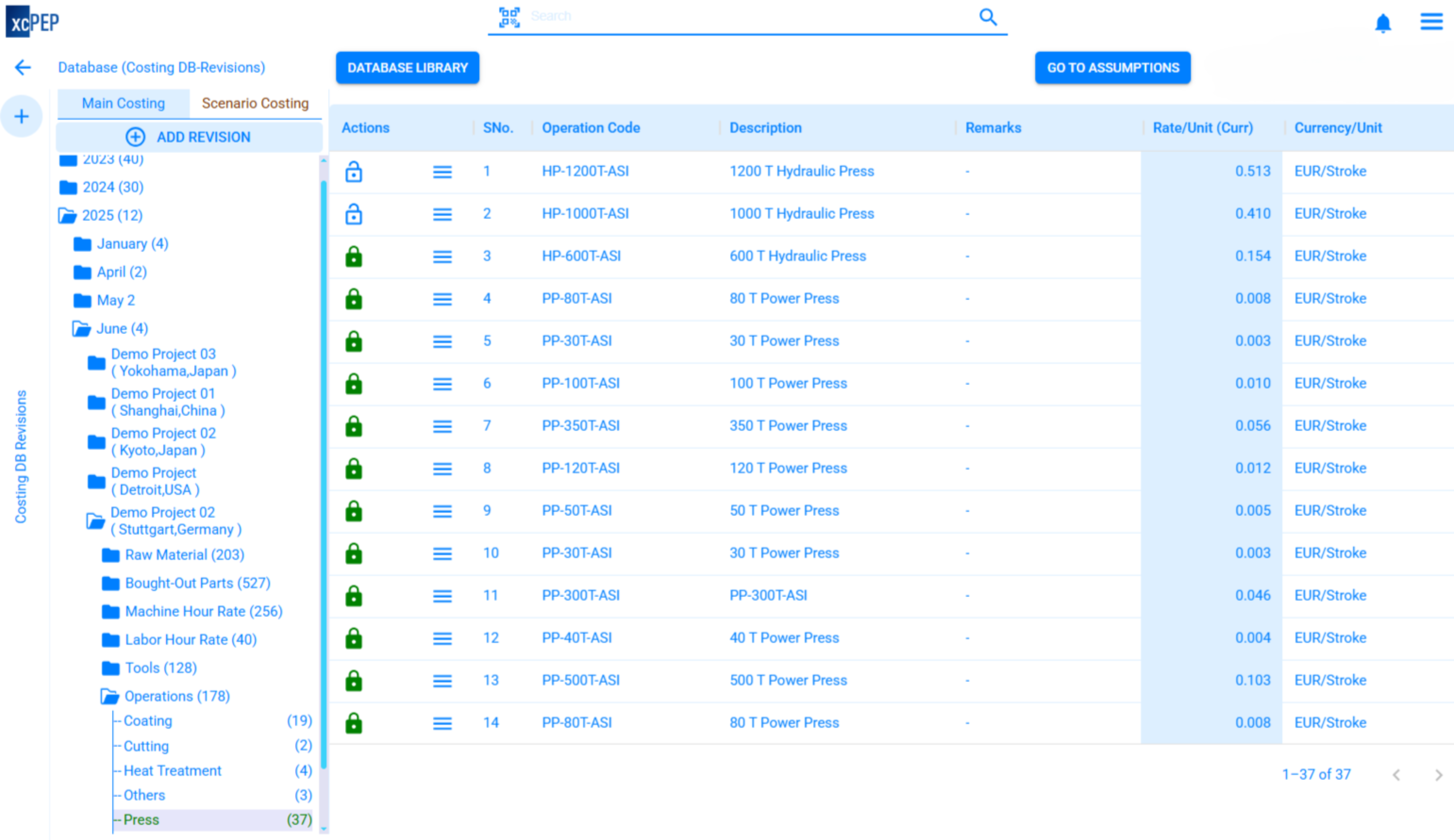Operations Database Sample